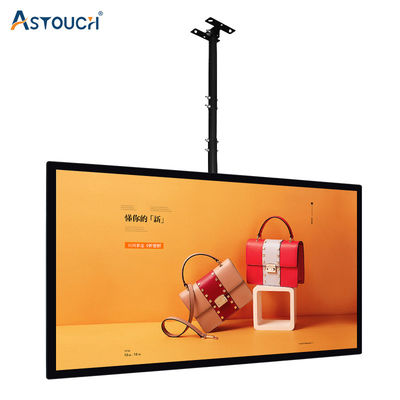 55 Inch Black Digital Signage Indoor Advertising Player For Restaurants