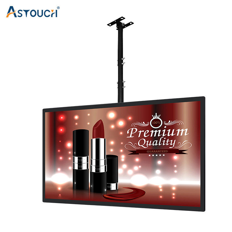 55 Inch Black Digital Signage Indoor Advertising Player For Restaurants